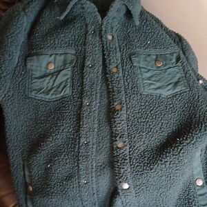 Goodfellow & Co Green Sherpa Jacket